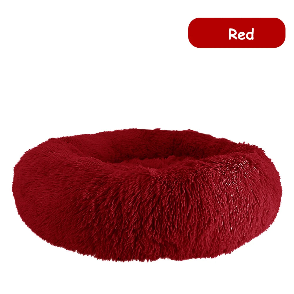 Donut Dog Bed Warm ,Soft, Calming Beds Washable