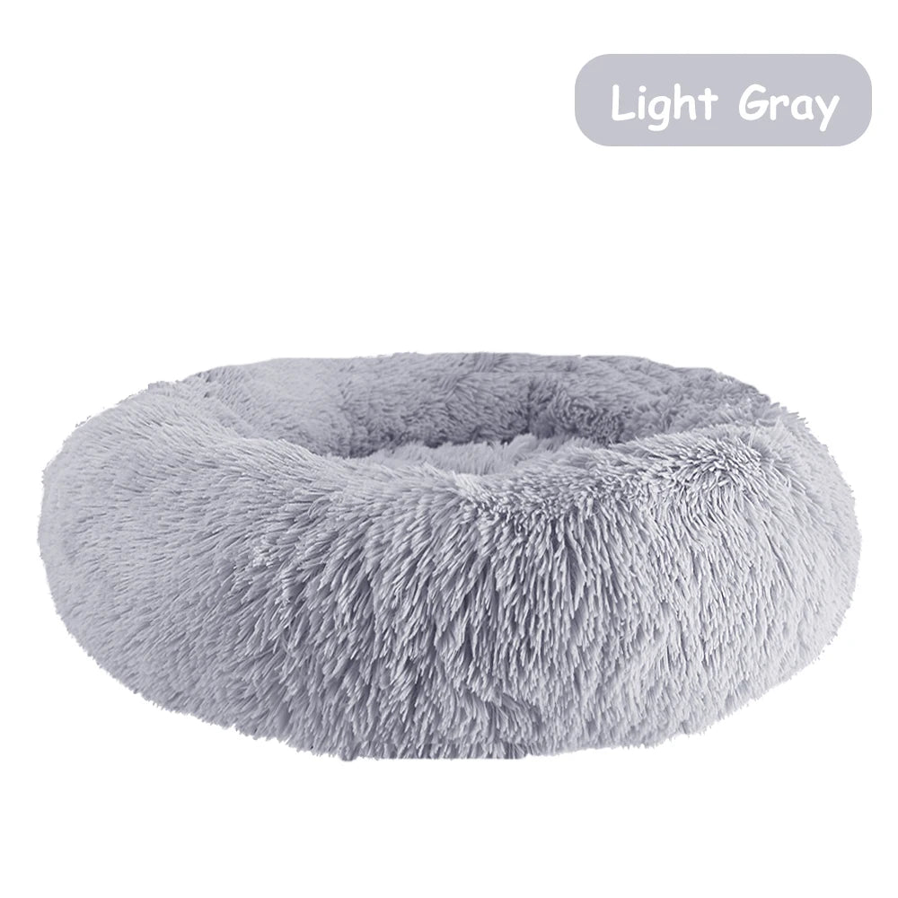 Donut Dog Bed Warm ,Soft, Calming Beds Washable
