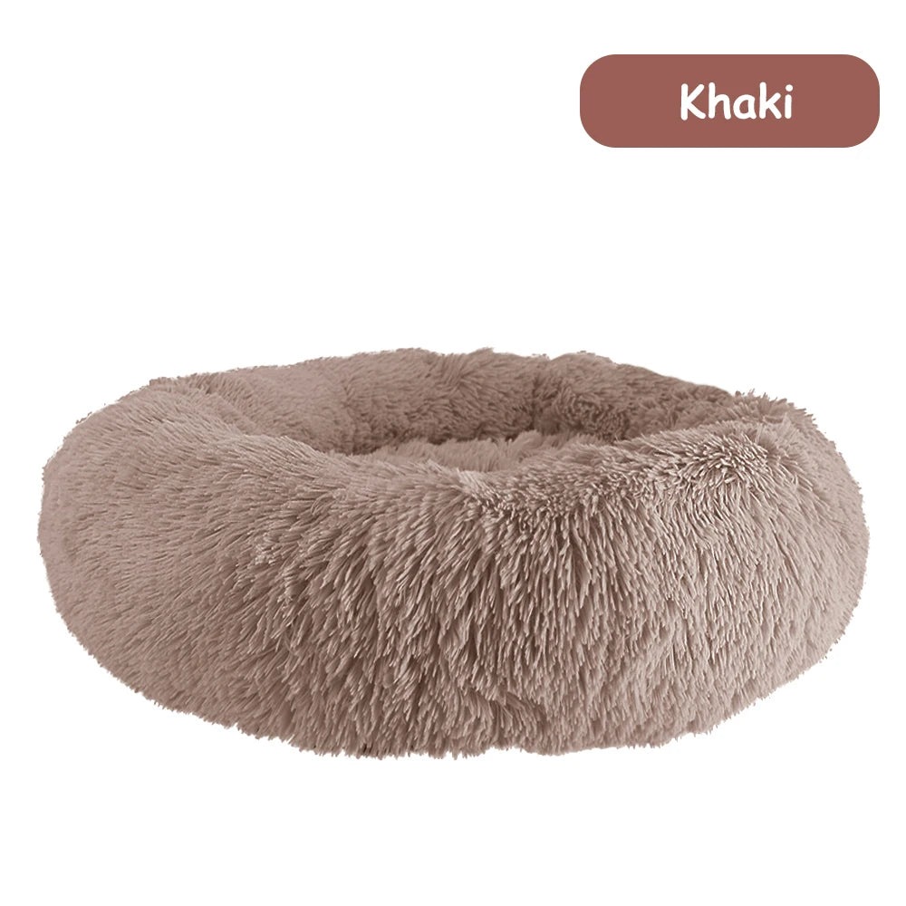 Donut Dog Bed Warm ,Soft, Calming Beds Washable