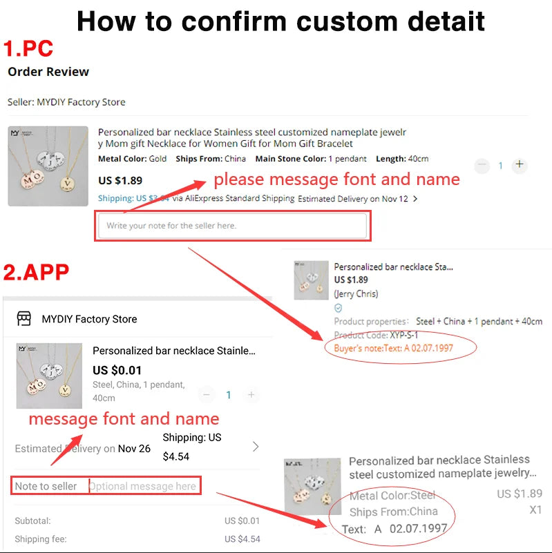 Stainless Steel 18K Gold Plated Necklace with Your Actual Pet Paw Print