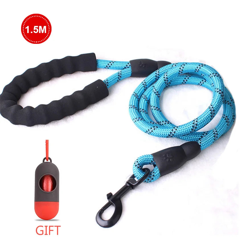 Reflective Heavy Duty Dog Leash with Padded Handle Durable Nylon Rope Leashes