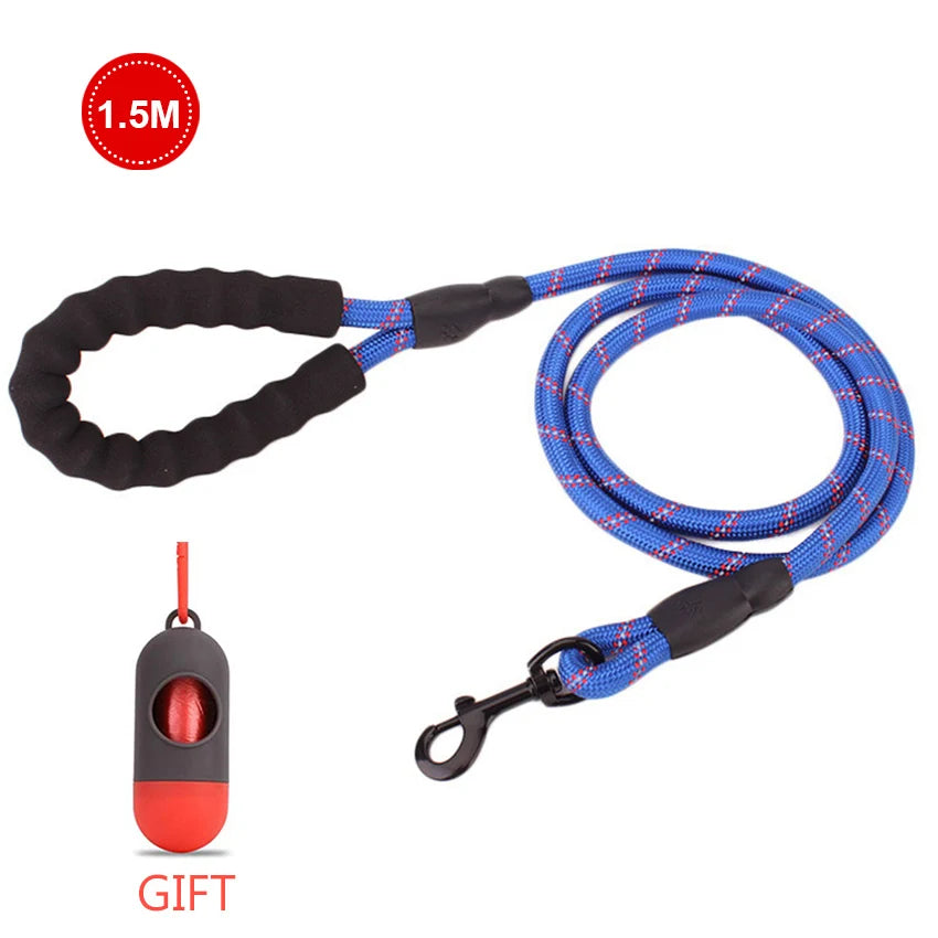 Reflective Heavy Duty Dog Leash with Padded Handle Durable Nylon Rope Leashes