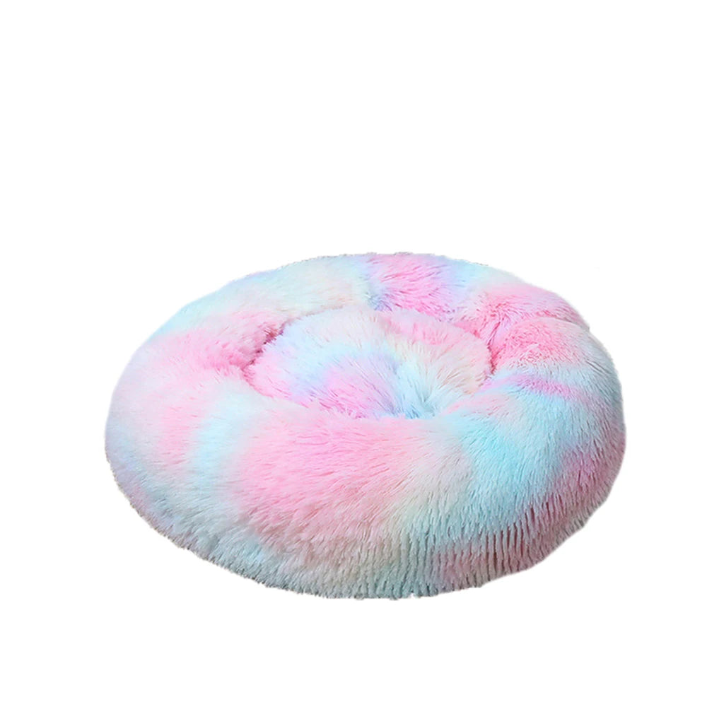 Donut Dog Bed Warm ,Soft, Calming Beds Washable