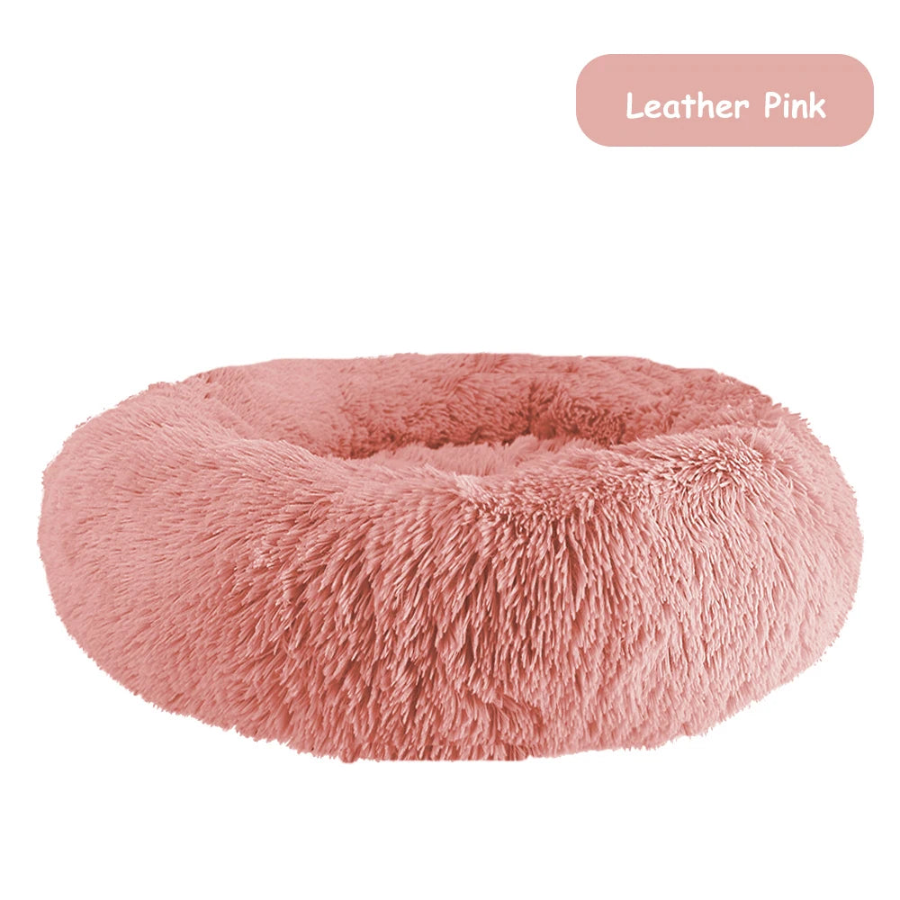 Donut Dog Bed Warm ,Soft, Calming Beds Washable