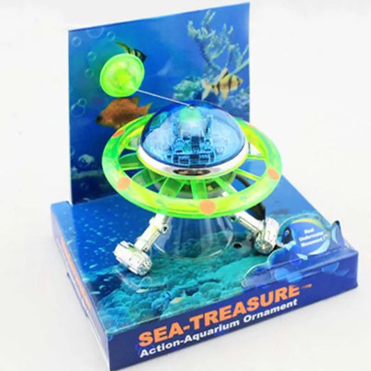Suspended UFO Aquarium Statue Decorative Fish Tank Ornaments
