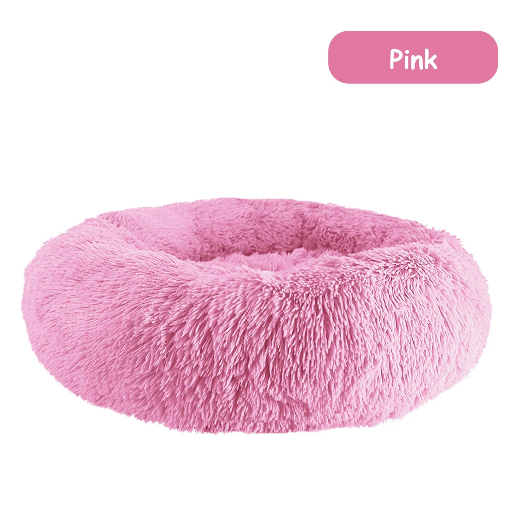 Donut Dog Bed Warm ,Soft, Calming Beds Washable