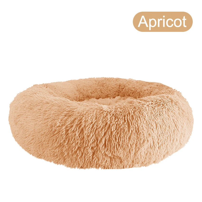 Donut Dog Bed Warm ,Soft, Calming Beds Washable