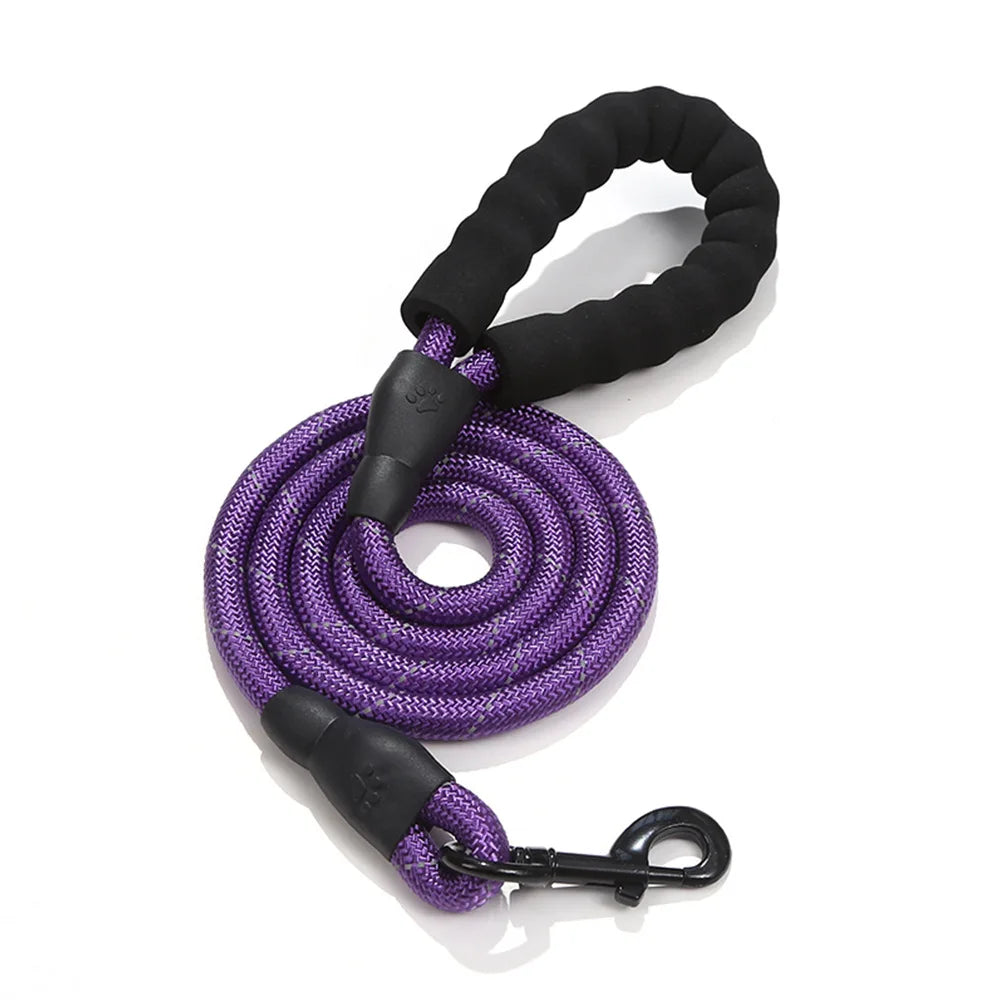 Reflective Heavy Duty Dog Leash with Padded Handle Durable Nylon Rope Leashes