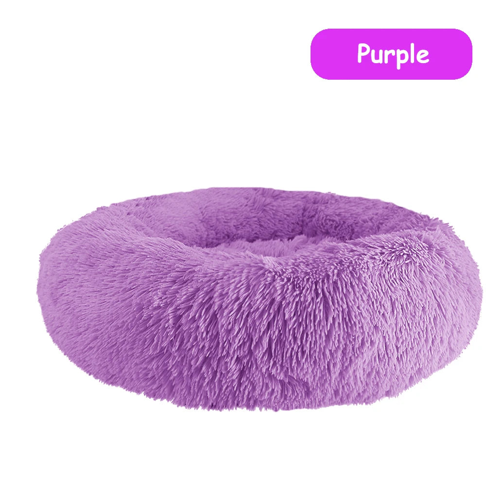 Donut Dog Bed Warm ,Soft, Calming Beds Washable