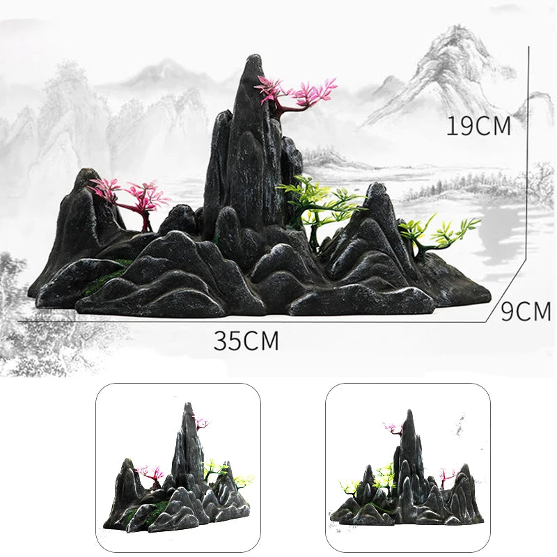 Aquarium Rockery Stone Aquatic Fish Tank Landscaping