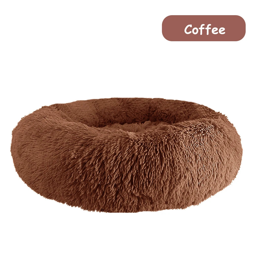Donut Dog Bed Warm ,Soft, Calming Beds Washable