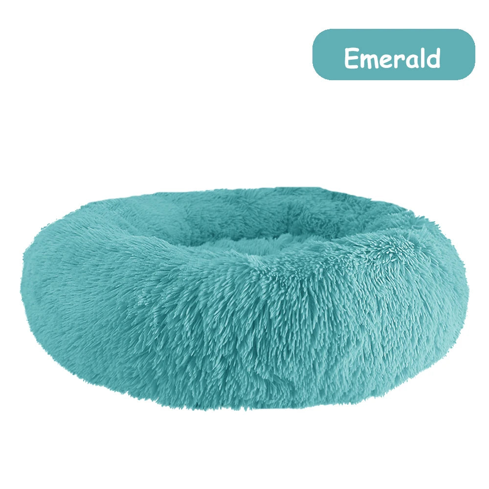 Donut Dog Bed Warm ,Soft, Calming Beds Washable