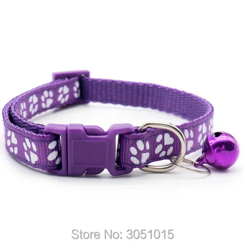 100 Dog/Cat Wholesale Cute Bell Paw Collars