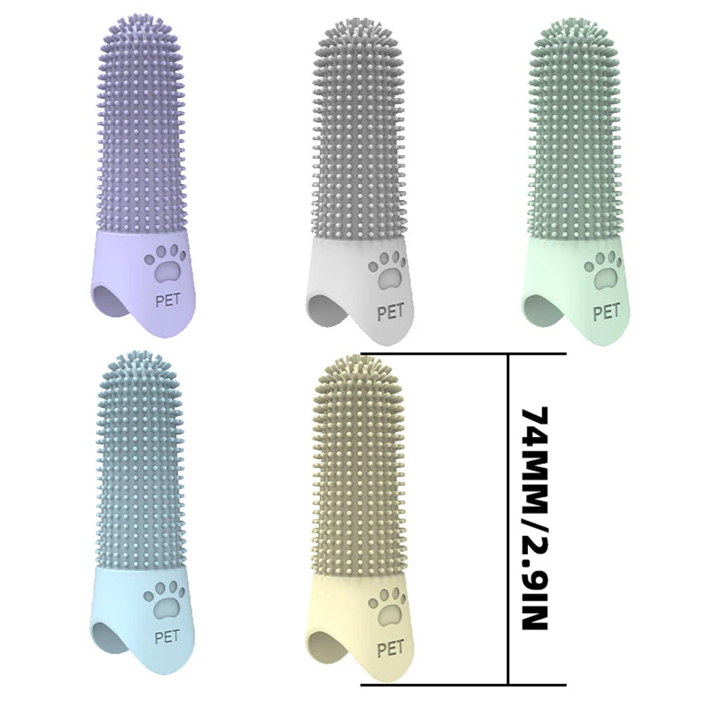 Pet Silicone Toothbrush that Removes Tartar And Stones