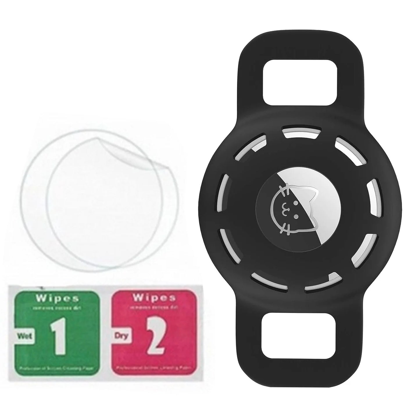 Adjustable Reflective Anti Choke Apple Airtag Collar