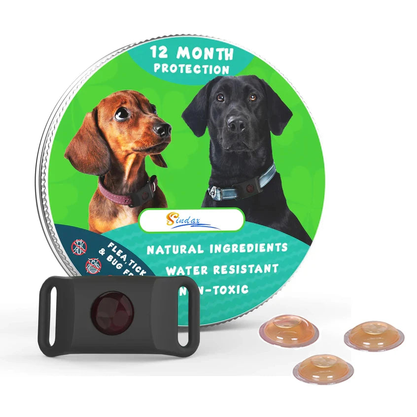 Natural Anti - Flea & Tick Essential Oil Pendant Safe Collar to Repel Pests