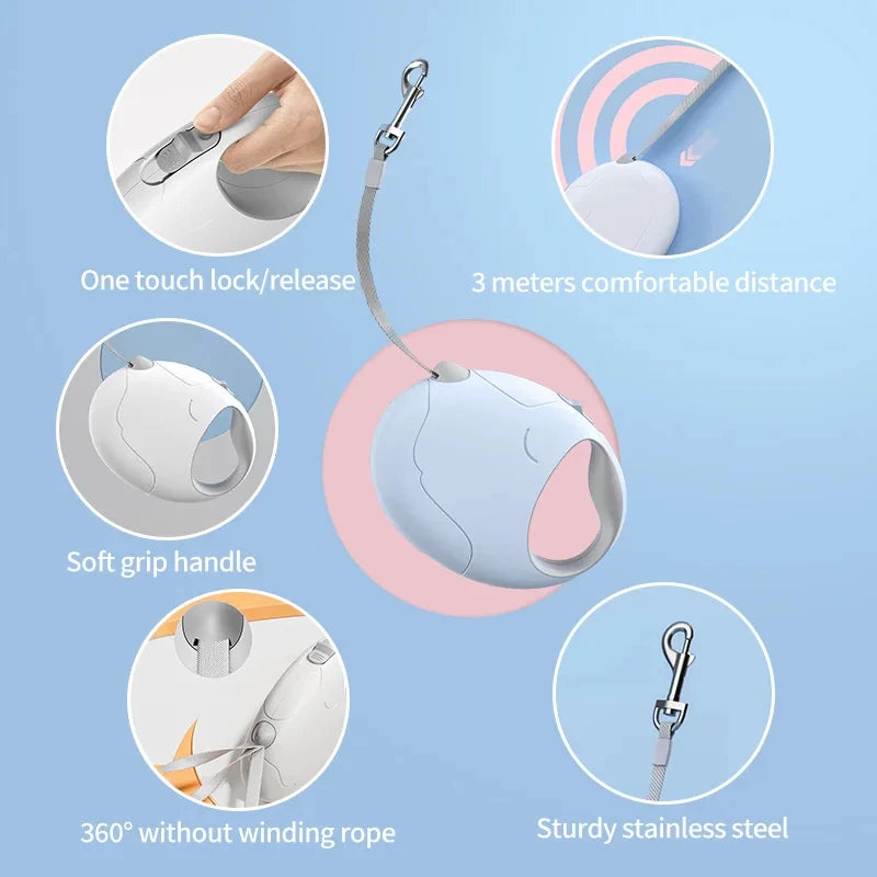 Retractable 3M/5M Durable Dog Leash