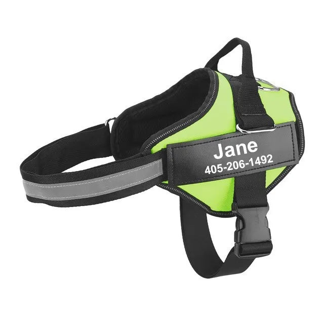 Reflective Adjustable Breathable Harness Walking Vest