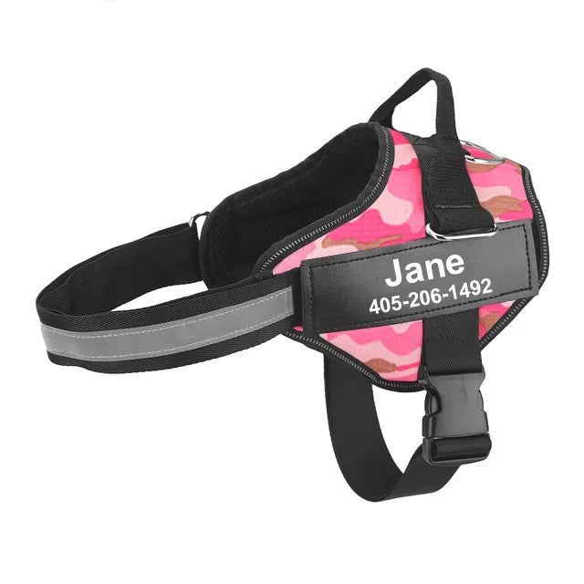 Reflective Adjustable Breathable Harness Walking Vest