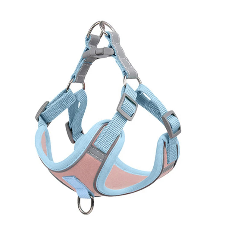 Adjustable Dog Harness and Leash for Small Dogs/Cat Reflective Breathable