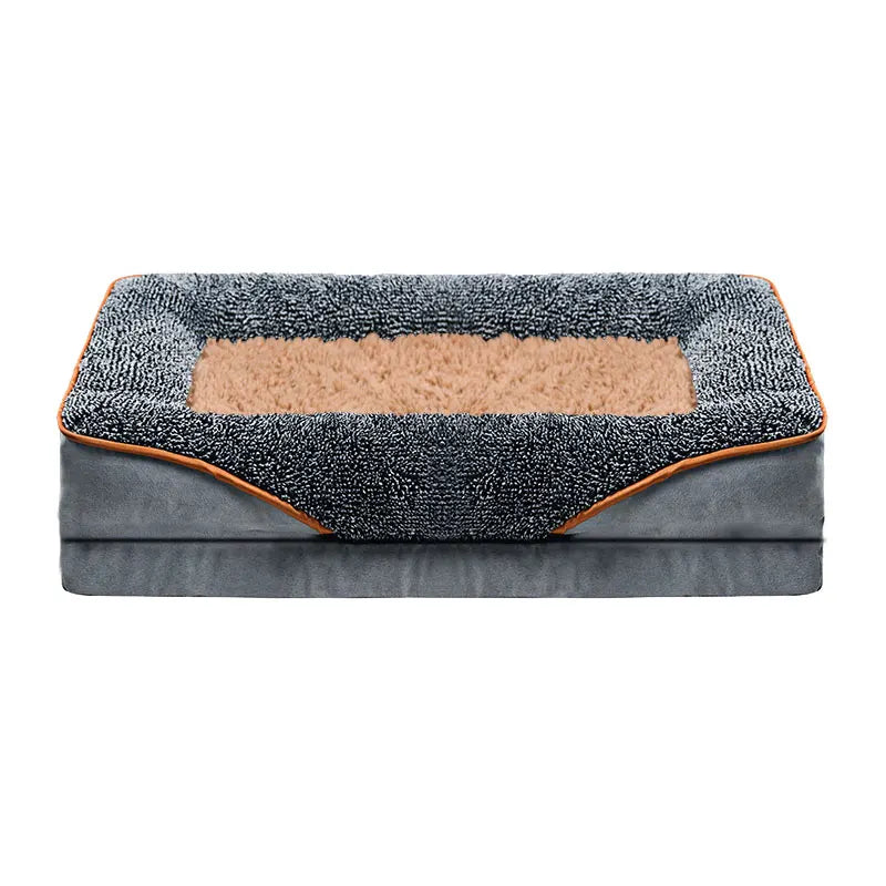 An oversized dog bed for all seasons,