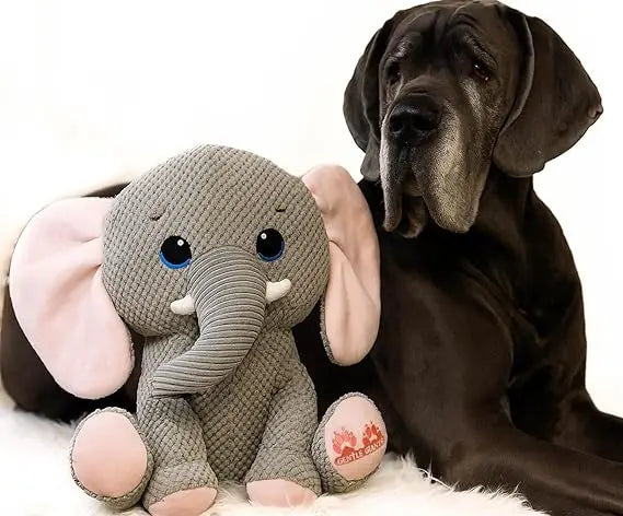 Plush Toy for Gentle Giants, Enrichment Toys Stuffy Without Squeakers - Pink