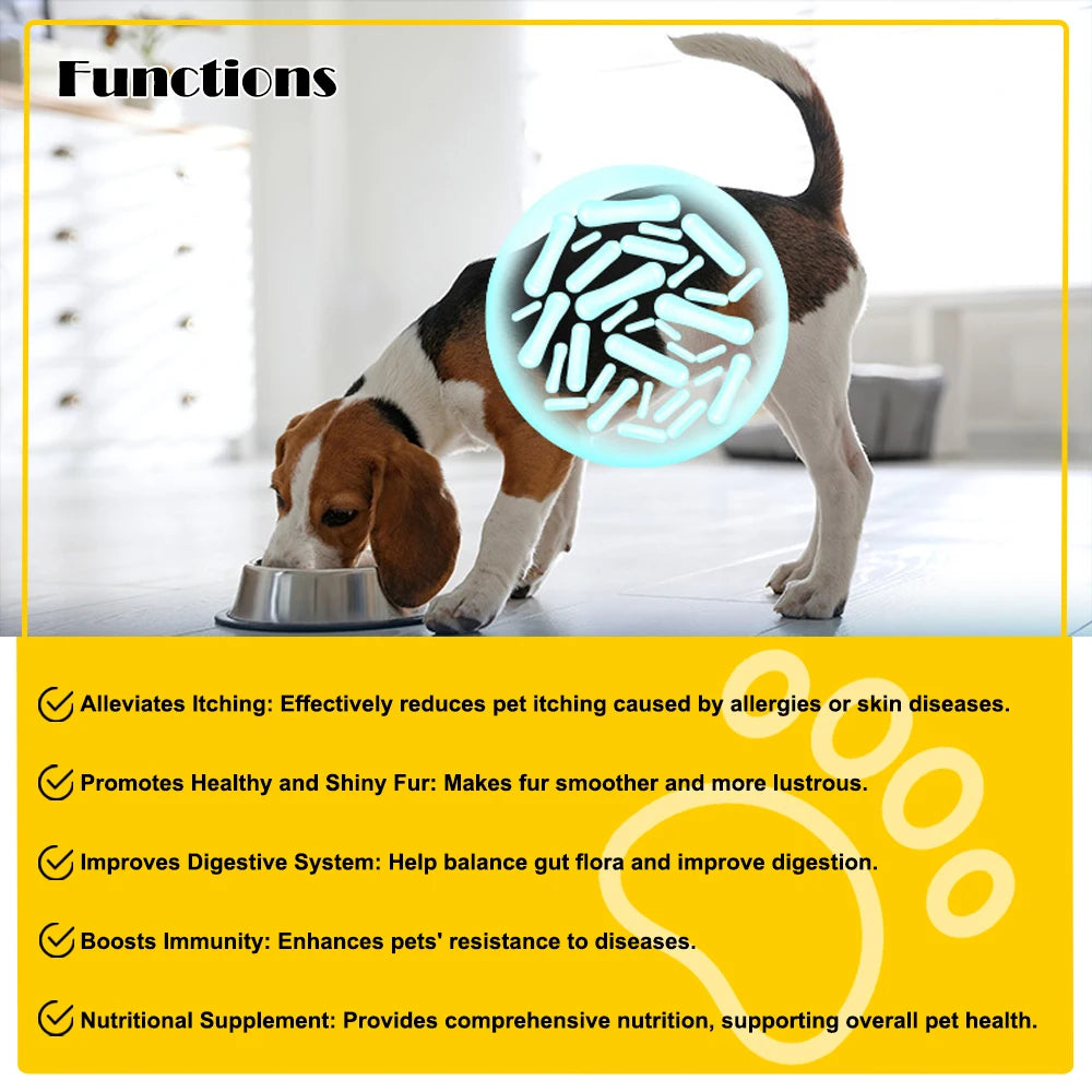 Probiotic Soft Chews Promote Healthy Skin & Coat, Alleviate Shedding & Relieves Itching