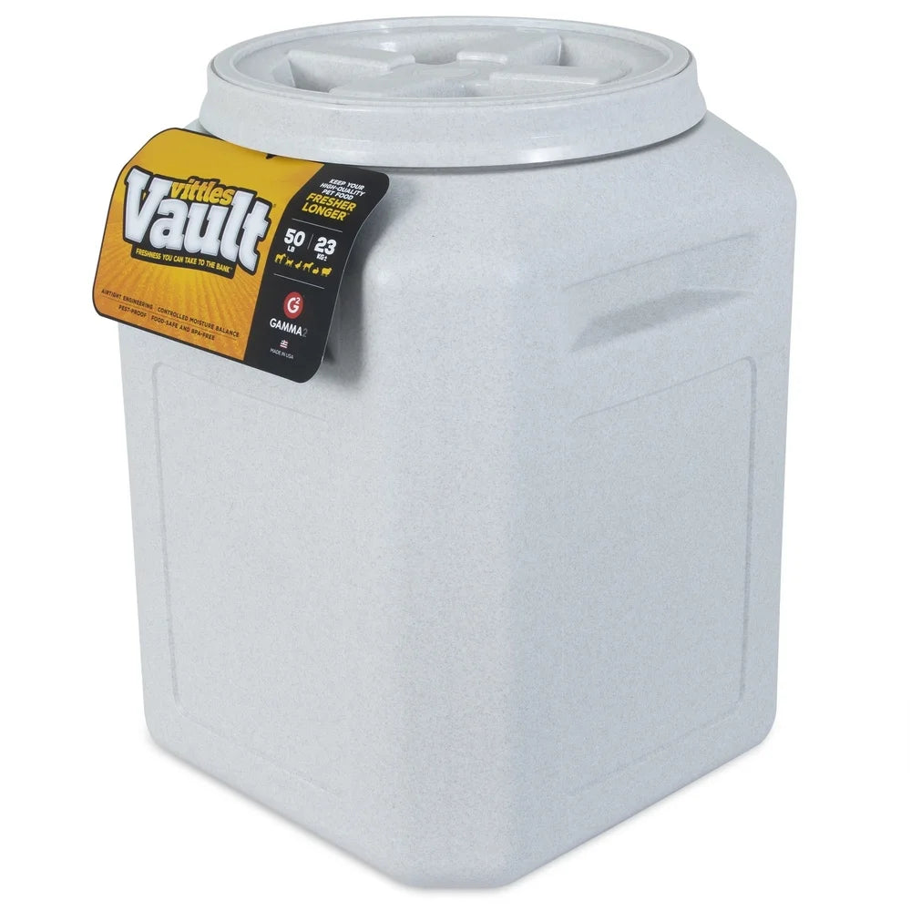 Airtight Food Storage Container, 50lb Capacity, Lockable, Waterproof, Sealed Pests Protection