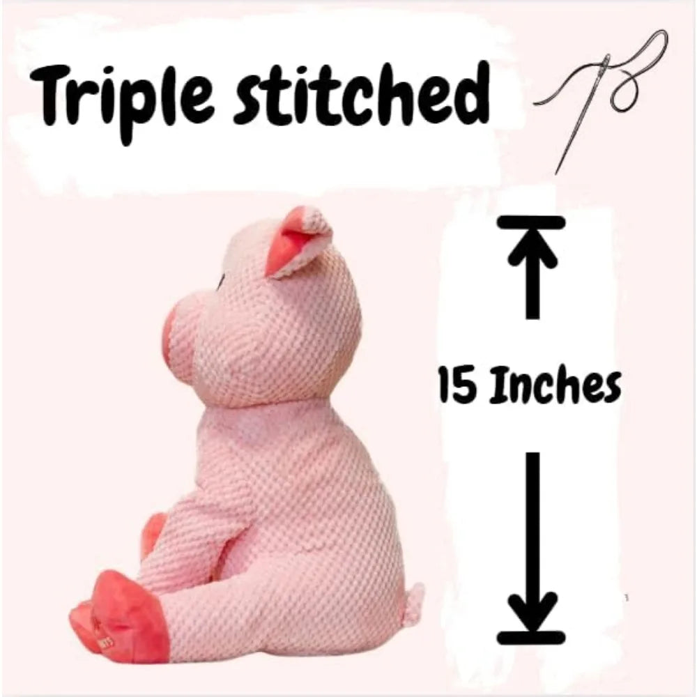 Plush Toy for Gentle Giants, Enrichment Toys Stuffy Without Squeakers - Pink