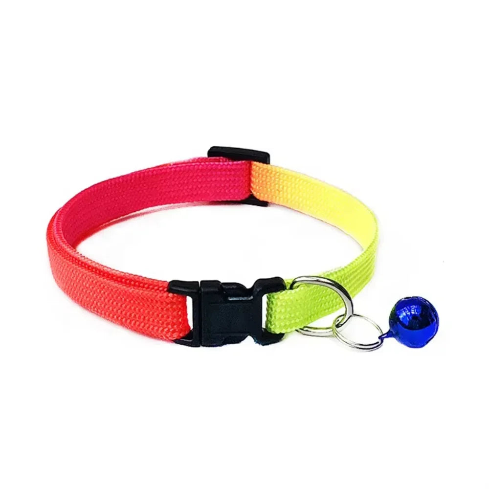Polyester Pet Collar Engraved dog tag
