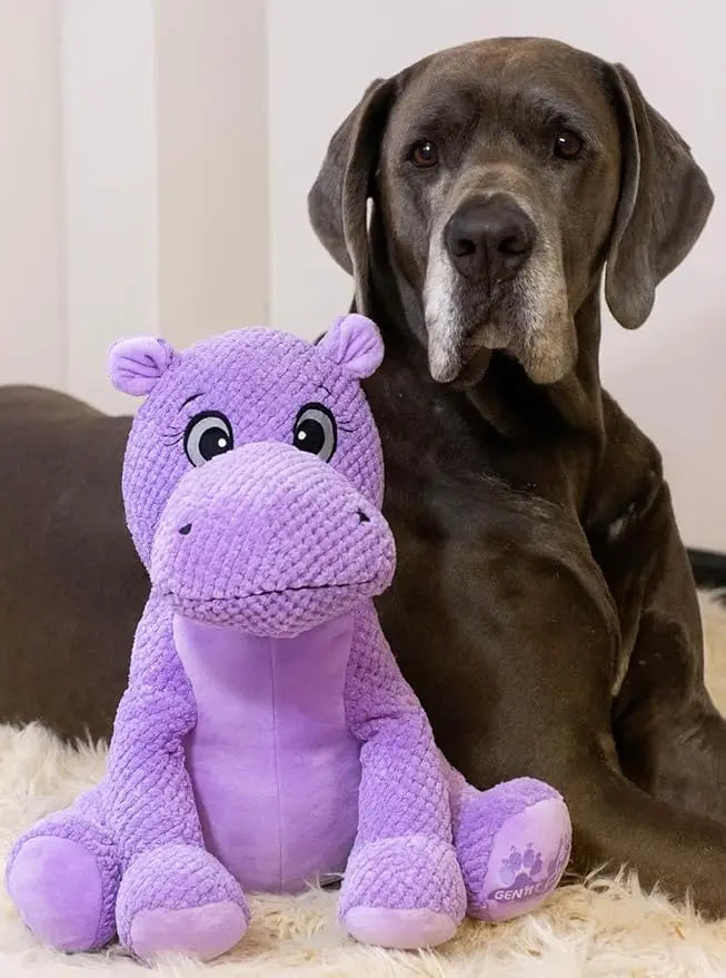 Plush Toy for Gentle Giants, Enrichment Toys Stuffy Without Squeakers - Pink