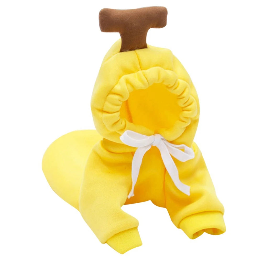 Cute Fruit Dog Clothes for Small Dogs Hoodies Warm Fleece