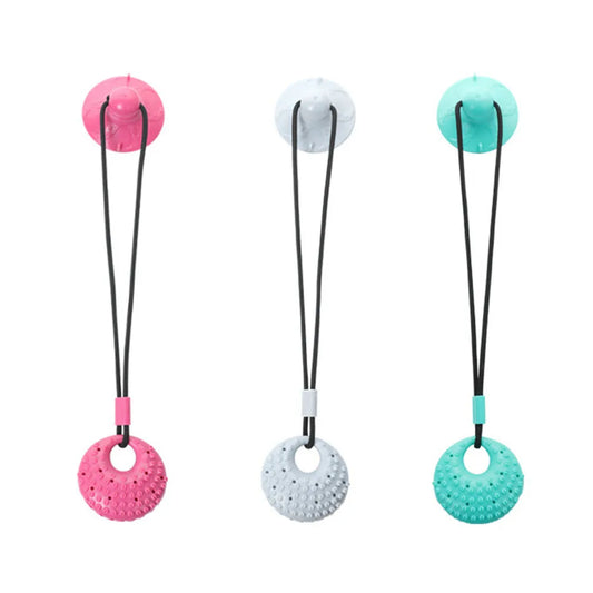 Interactive Suction Cup Dog Chew Toy, Rope, Tug War Ball, Teeth Cleaning and Food Dispensing