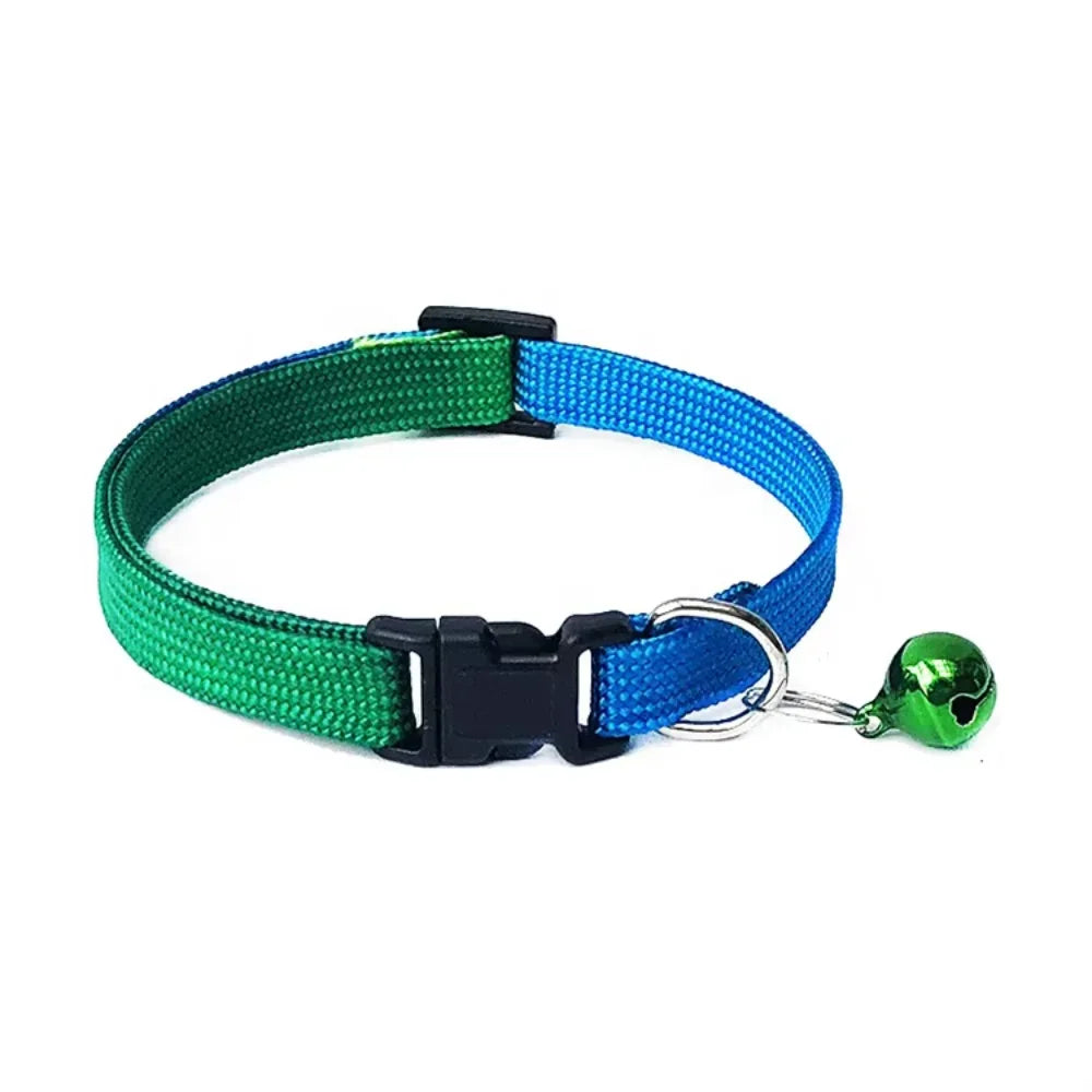 Polyester Pet Collar Engraved dog tag