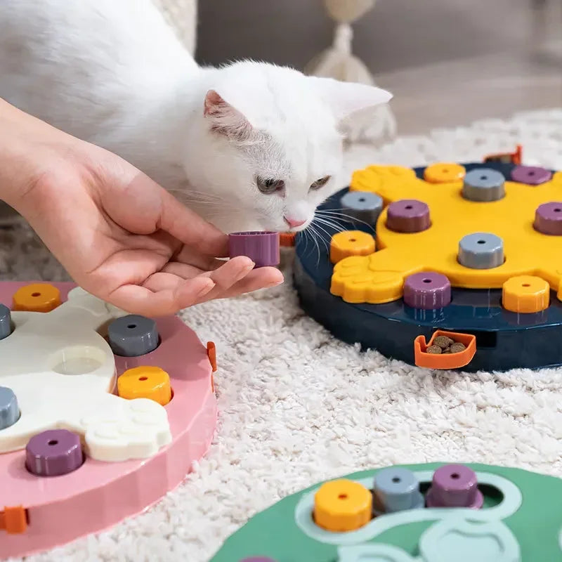 Interactive Puzzle, Slow Fooder Non Slip Bowl Increase Puppy IQ