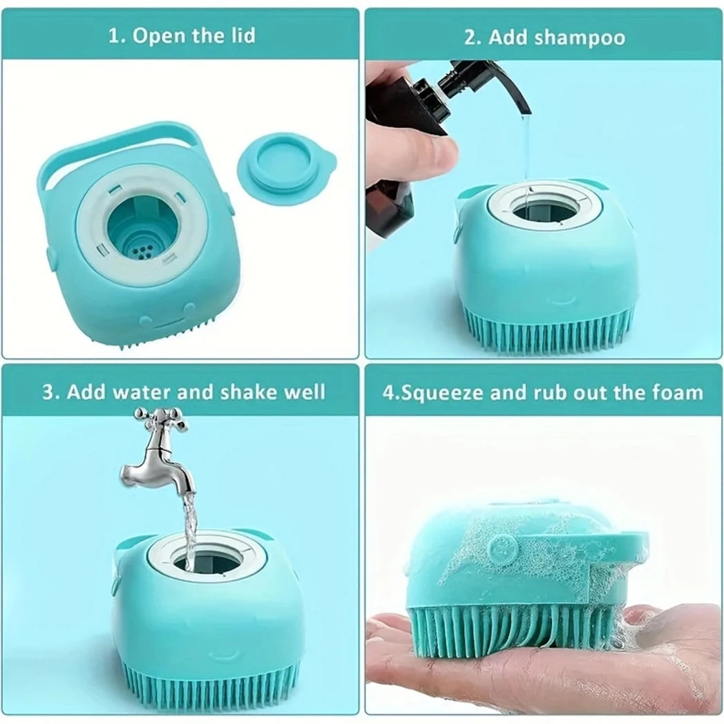 7 Pack Pet Grooming Set, Hair Removal Comb, Flea Comb, Dog Shampoo Brush, Pet Nail Clippers, Dog Toothbrush Set