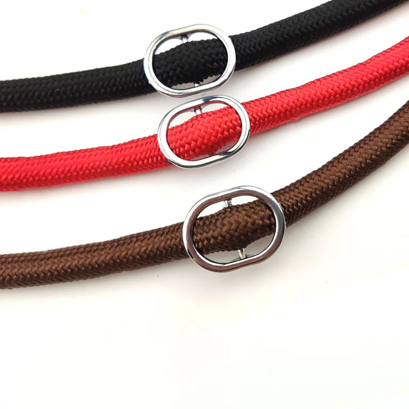 Adjustable Heavy Duty Braided Slip Rope Training Leashes for Small Medium Dogs