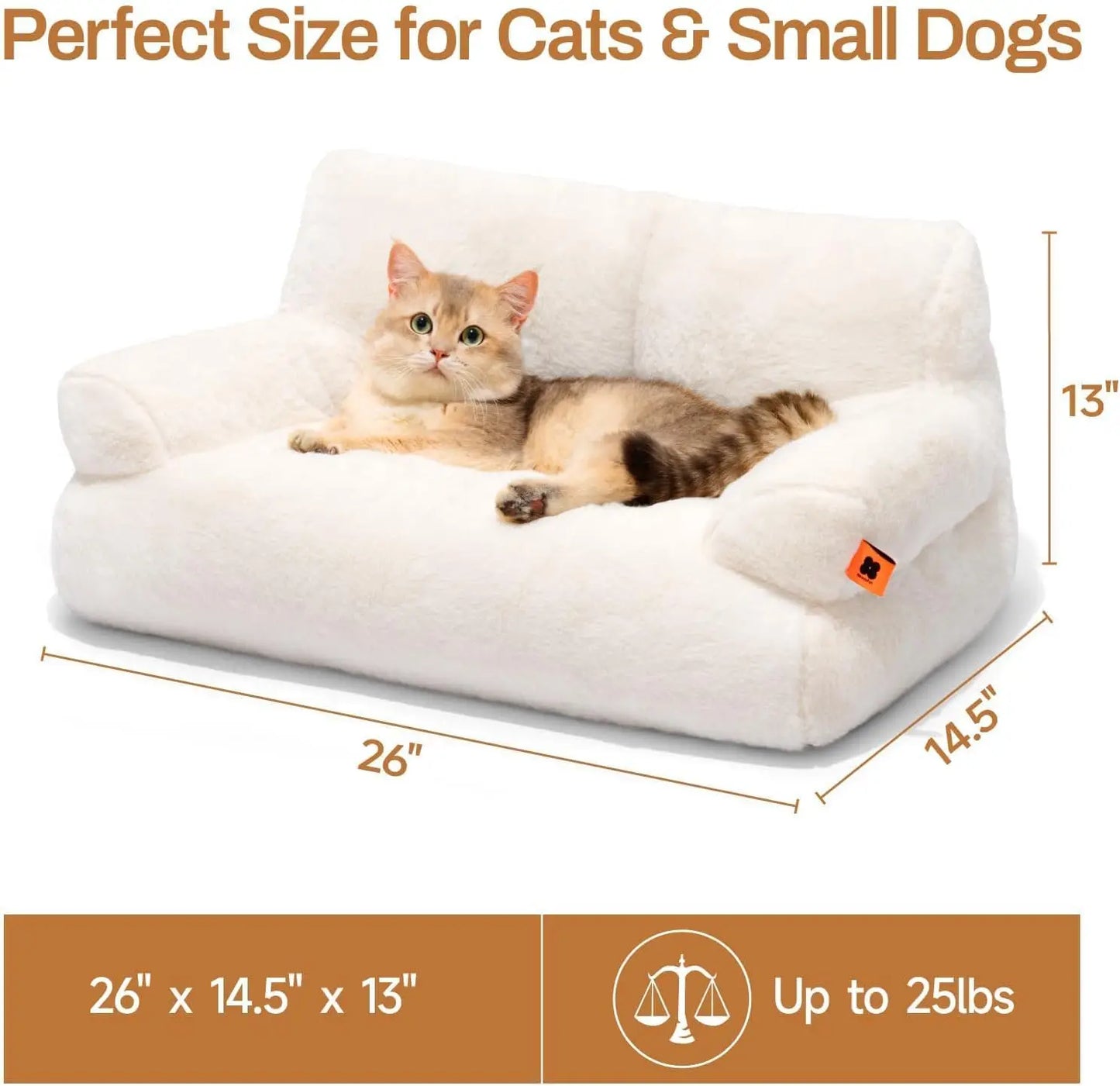 Washable Pet Couch Bed for Medium/Small Dogs/Cat
