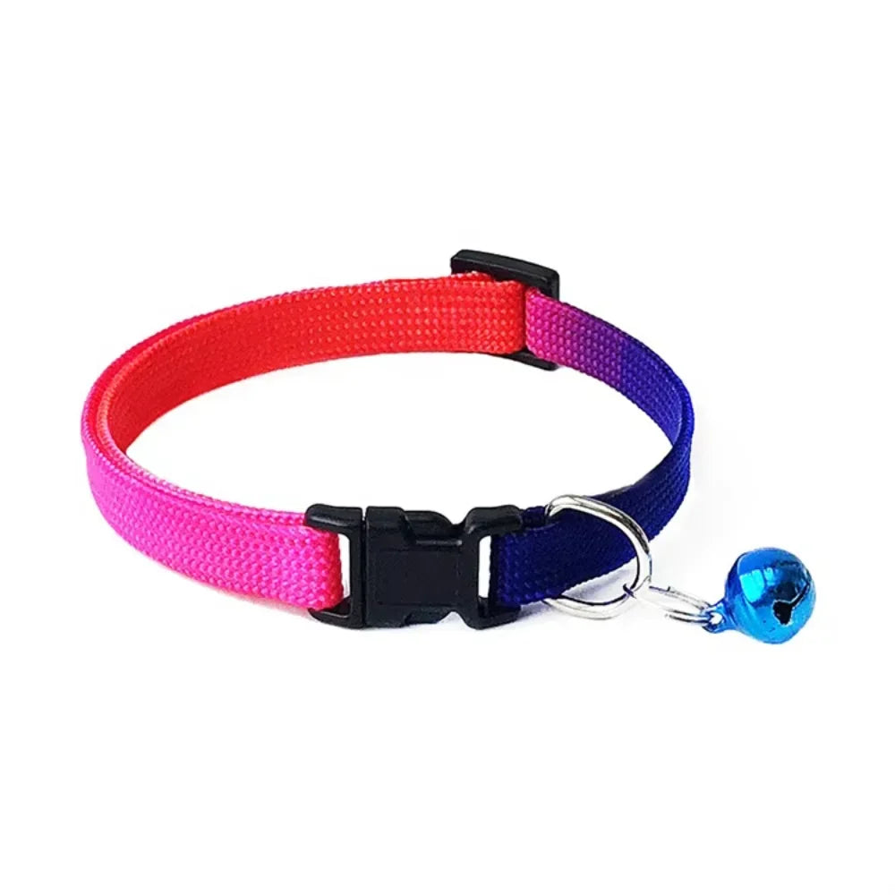 Polyester Pet Collar Engraved dog tag