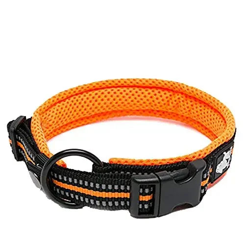 Reflective Nylon Collar Adjustable for Heavy Duty Training