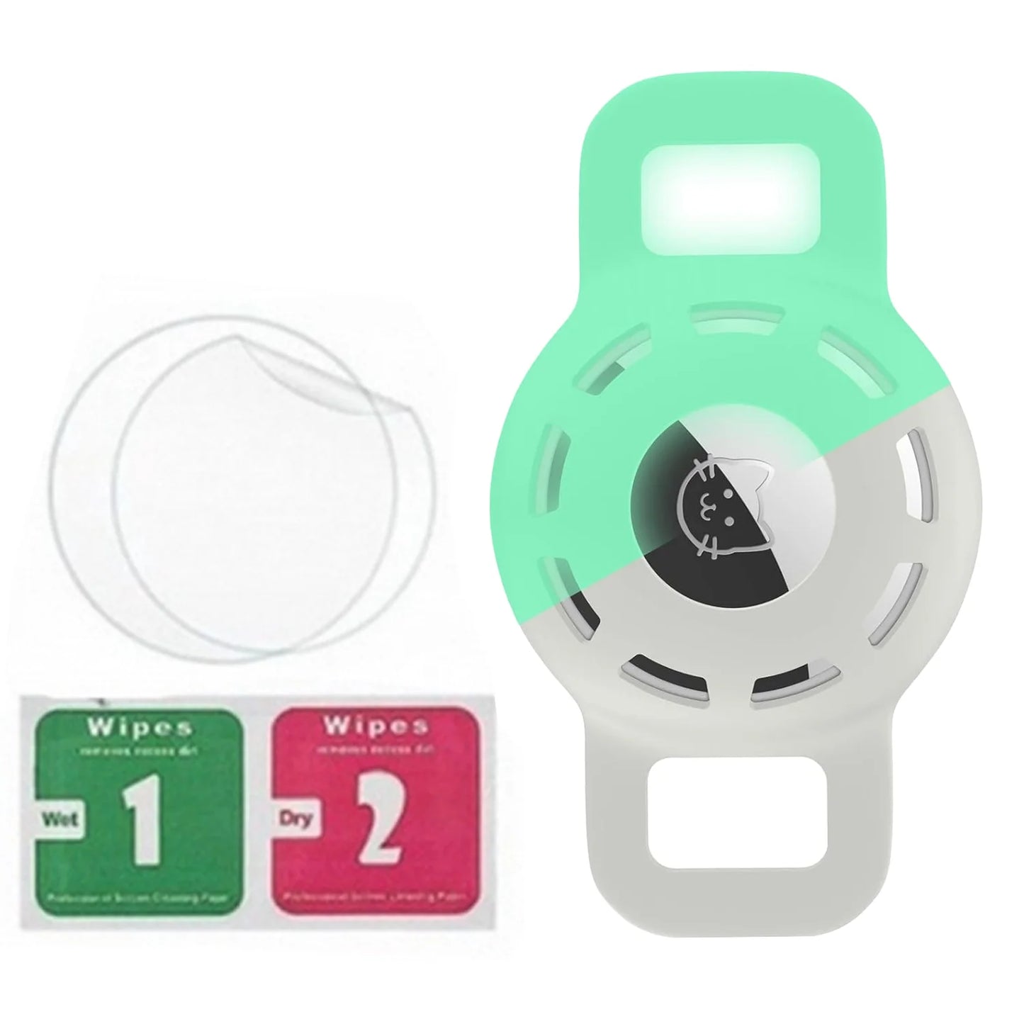 Adjustable Reflective Anti Choke Apple Airtag Collar
