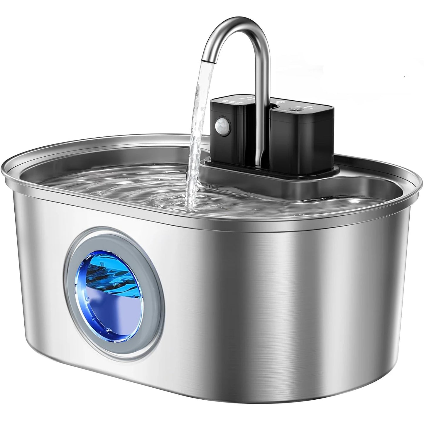 3.2L Stainless Steel Wireless Water Fountain Motion Sensor Silent