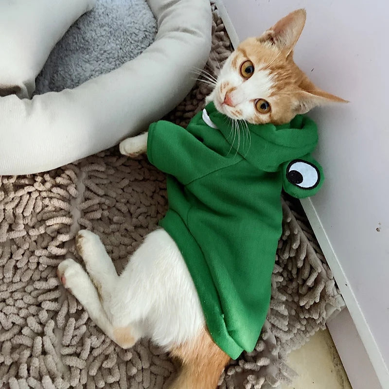Winter Hoodie Sweater for Cats/Dog Pullover Sweatshirt Pets Clothing Costume
