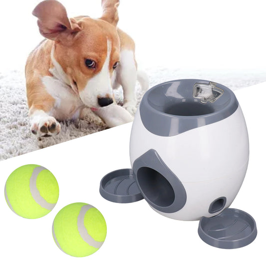Tennis Ball Feeding Machine with 2 Tennis for Dog Training