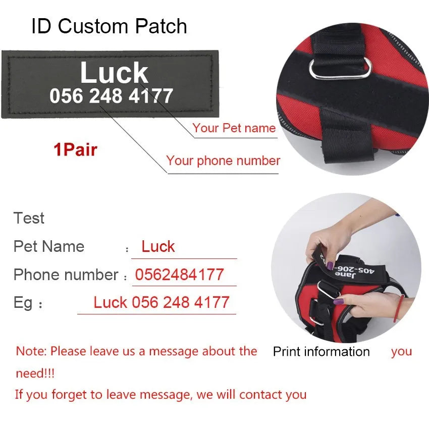 Reflective Adjustable Breathable Harness Walking Vest