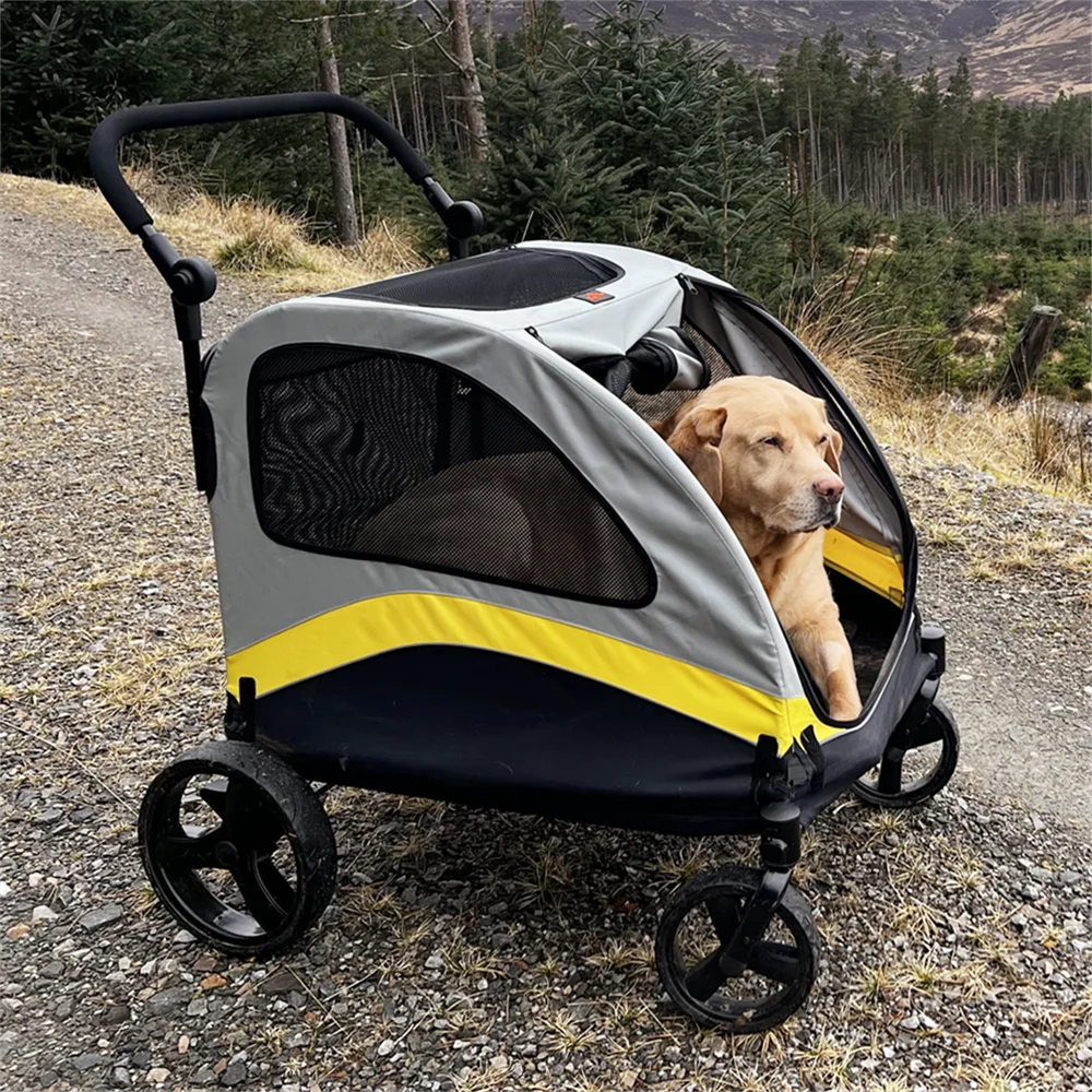 Premium Dog Stroller, Foldable Cart, Pet Jogger Wagon
