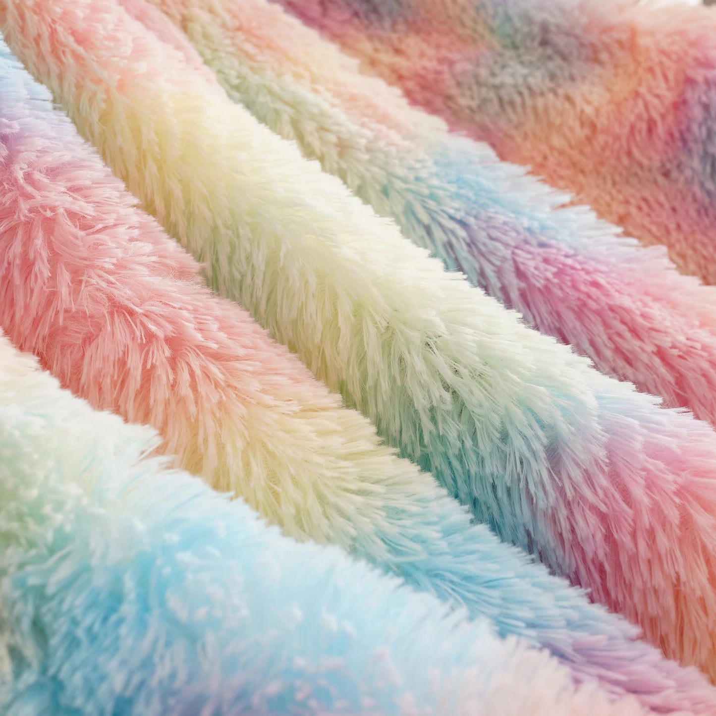Soft Rainbow plush blanket