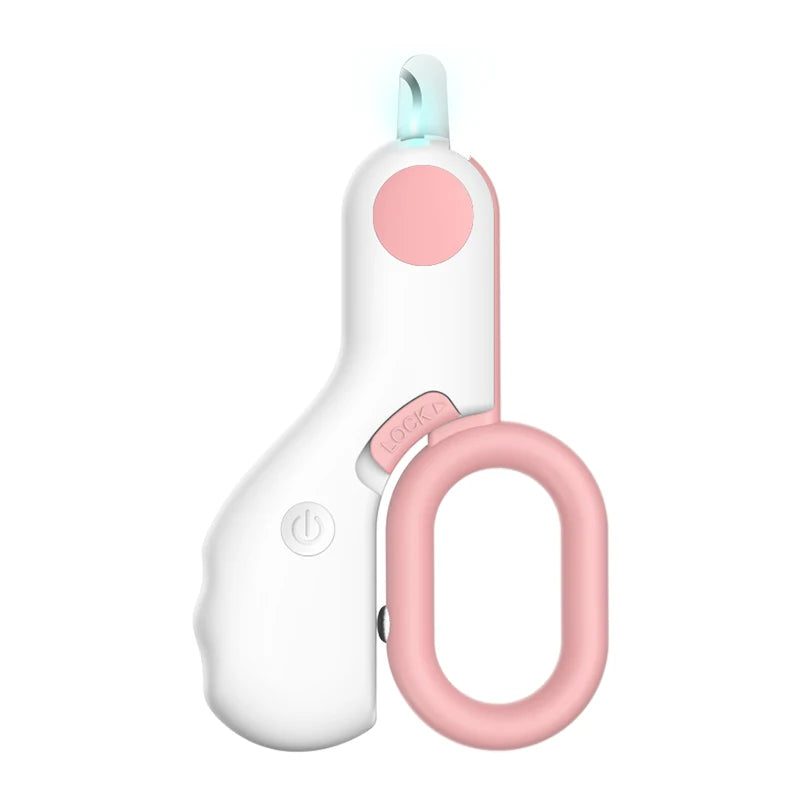 LED Light Cat/Dog Nail Clipper Professional Pet Claw Trimmer with Safety Lock