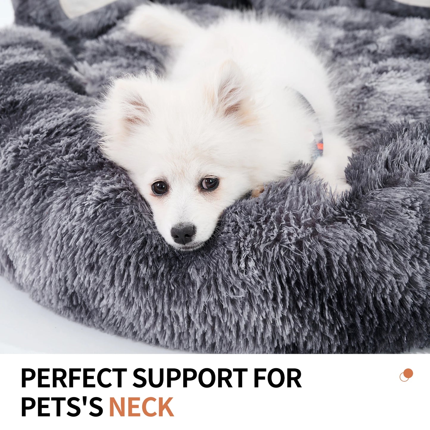 Cozy Comfy Paw Shaped Dog Bed Warm Fluffy Cushion