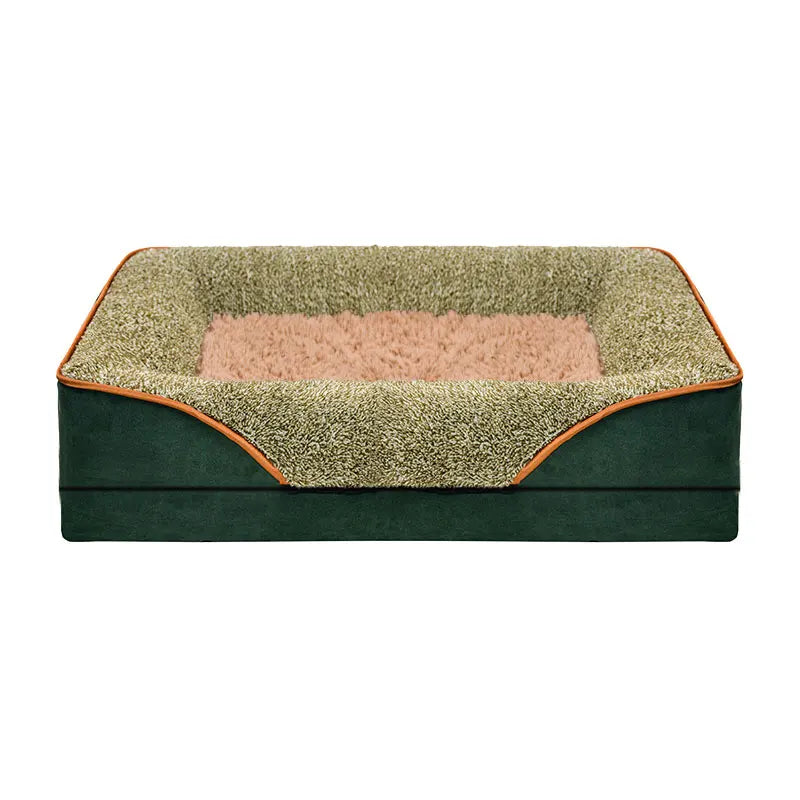 An oversized dog bed for all seasons,